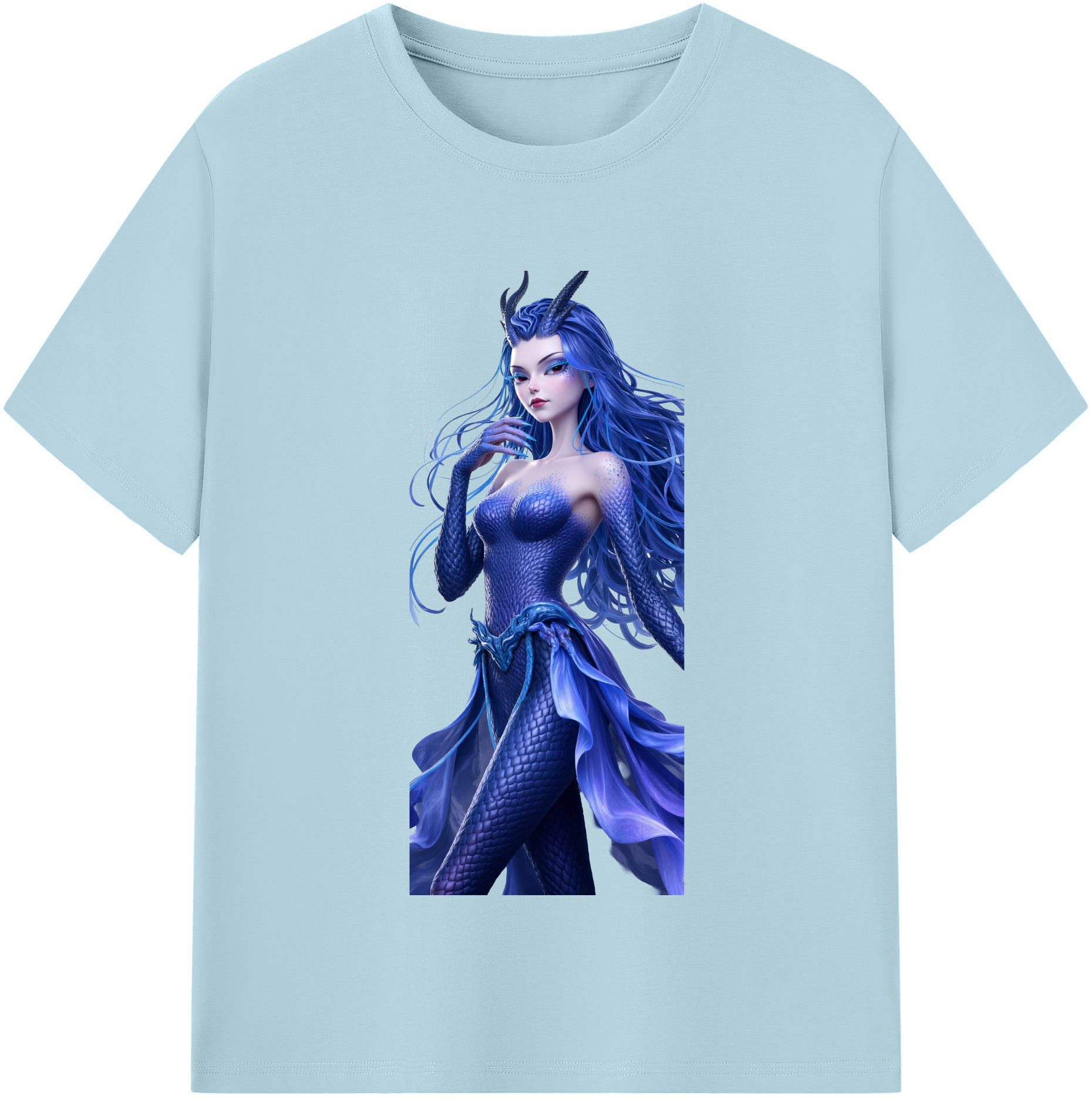 （画像用） Ne Zha 2 ナタ 魔童の大暴れ 綿100％半袖Tシャツ（フロントプリント）